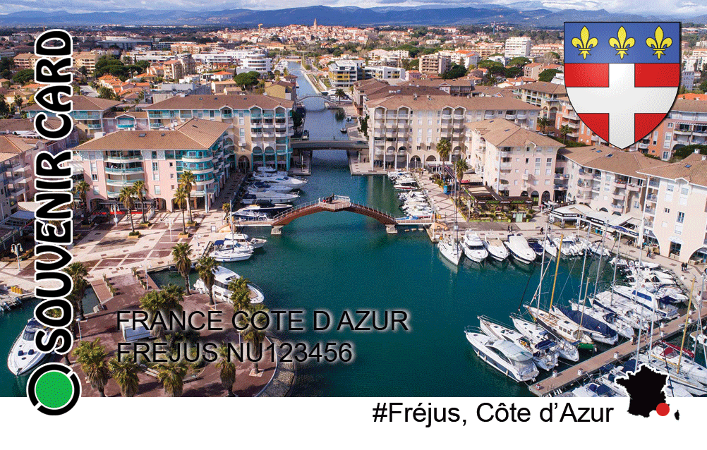 JAN 2020 - Nouvelle Souvenir Card, Côte d'Azur, Fréjus. Vue Recto Image