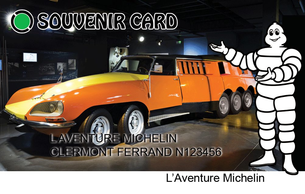 JUILLET 2020 - Nouvelle Souvenir Card, L'Aventure Michelin. Clermont Ferrand. Vue Recto Image
